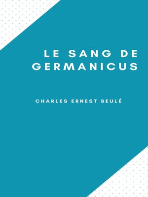 cover image of Le Sang de Germanicus